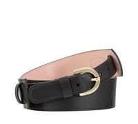 DUDU Cintura in Pelle Donna Made in Italy, H 40mm, Con Fibbia Metallica, Larghezza 4cm, Cintura Elegante per Vestito, Pantalone Schwarz Rose von 90 cm