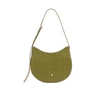 DUDU Damen-Schultertasche aus echtem geflochtenem Leder - Elegante Hobo Tasche mit verstellbarem Schultergurt und Reißverschluss, handgefertigtes Design, geräumig und vielseitig, Olivgrün