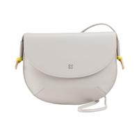 DUDU Damen Umhängetasche mit Echtleder Klappe, Kleine Umhängetasche mit Magnetknopf Klappe, Tasche Perla
