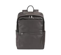 DUDU Damen- und Herren-Lederrucksack für PCs bis zu 15,6“ MacBook 16 Zoll, Reiserucksack 20 Liter, eleganter Multifach-Rucksack für Arbeit und Büro Anthrazit