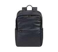DUDU Damen- und Herren-Lederrucksack für PCs bis zu 15,6“ MacBook 16 Zoll, Reiserucksack 20 Liter, eleganter Multifach-Rucksack für Arbeit und Büro Navy