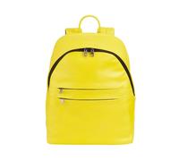 DUDU Damen- und Herren-Lederrucksack für PCs bis zu 15,6“ MacBook 16 Zoll, Reiserucksack 20 Liter, Rucksack für Arbeit und Büro mit elegantem essentiellem Design Citrus Yellow