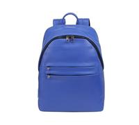 DUDU Damen- und Herren-Lederrucksack für PCs bis zu 15,6“ MacBook 16 Zoll, Reiserucksack 20 Liter, Rucksack für Arbeit und Büro mit elegantem essentiellem Design Kornblume