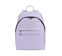 DUDU Damen- und Herren-Lederrucksack für PCs bis zu 15,6“ MacBook 16 Zoll, Reiserucksack 20 Liter, Rucksack für Arbeit und Büro mit elegantem essentiellem Design Provence Lilac