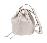 DuDu Beuteltasche Leder 14 cm weiss