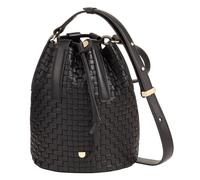 DuDu Filicudi M. Beuteltasche Leder 19 cm schwarz