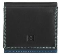 DuDu Geldbörse Leder 9,5 cm schwarz
