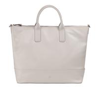 DuDu Halmahera Shopper Tasche Leder 40 cm weiss