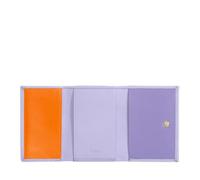 DUDU Herren-Portemonnaie aus Leder, Damen-Portemonnaie, kompaktes Design mit Münzfach, Banknoten- und Kartenfach Provence Lilac