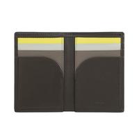 DUDU Herren Portemonnaie aus Leder, kompaktes, schmales Portemonnaie für Herren mit Kreditkartenfach, Bargeldfach, Münzfach mit Reißverschluss, mit RFID-Schutz Coffee Brown