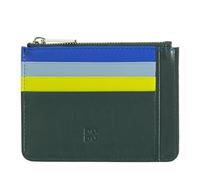 DUDU Kreditkartenetui aus echtem Leder Geldscheinfach mit Reißverschluss Mangrove