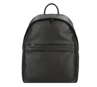 DuDu New York Daypack Leder 41 cm Laptopfach grau
