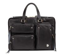 DuDu Pocket Aktentasche Leder 36 cm Laptopfach schwarz