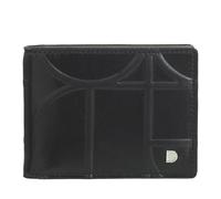 DuDu Up Geldbörse RFID Schutz Leder 11 cm Geldscheinklammer schwarz