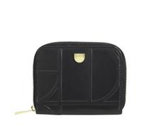 DUDU Portamonete Uomo Donna Piccolo Tascabile in Pelle Stampata Con Cerniera, Tasche Porta Tessere - Portafoglio Piccolo Compatto Black_Nude