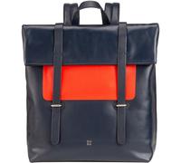 DUDU Bunter Lederrucksack für Männer und Frauen, großer weicher 14-Liter-Rucksack mit mehreren Fächern und sportlichem, lässigem Design Navy