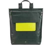 DuDu Rucksack Leder 39 cm grün
