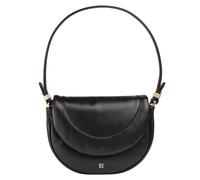 DuDu Schultertasche Leder 22 cm schwarz