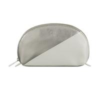 DuDu Segovia Kosmetiktasche Leder 16 cm grau