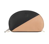 DuDu Segovia Kosmetiktasche Leder 16 cm schwarz rose (534-5036-01) schwarz