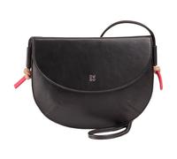 DuDu Skye Umhängetasche Leder 21 cm schwarz