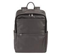 DuDu Sydney Daypack Leder 42 cm Laptopfach grau