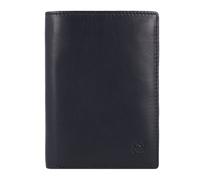 DuDu Tiberio Geldbörse RFID Schutz Leder 9.5 cm blau