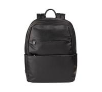 DUDU Unisex Leder Reiserrucksack für Herren und Damen - Eleganter und Langlebiger Rucksack für Tablet, Wandern und Arbeit - Verstellbare Schulterriemen und Ergonomisches Design Schwarz