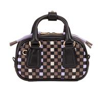 DuDu Woven Handtasche Leder 20.5 cm braun