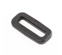 Due Emme 2M 2 Stck. Stabiler Kunststoff-Ovalring/Rechteckring OS aus Nylon für 25mm Gurtband