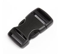 Due Emme 2M 2 Stck Steckschnalle/Steckschließe FDR aus Nylon, beidseitig verstellbar für 25mm Gurtband - Ersatzschnalle Rucksack/Tasche - Gurtschnalle - Klickverschluss