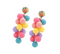 Dünne bunte Ballon Ohrringe, eleganter Schmuck, Geschenk für Jugendliche, Jugendliche, Erwachsene, Legierung, Party Ohrringe, Mode