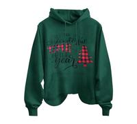 Duenne Hoodie Fuer Damen Uebergrosse Kapuzenpullover Weihnachts Sweatshirt Pullover Beige Sweatjacke Große Größen Kapuzenshirt Langarm Duenn Reine Baumwolle Hoodiekleid Für Quarter Zip Mädchen