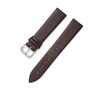 Dünne Lederarmbänder 8-22mm Uhrenarmbänder Uhrenzubehör Weiches Leder 20mm Uhrenarmband Uhrenzubehör, Dunkelbraun, 17mm