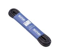 Dünne runde gewachste Schnürsenkel Saphir - schwarz - 75 cm Schuhpflege