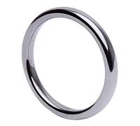 Dünner Ring aus Hämatit 3mm breit rund grau dunkelgrau schmal schlicht Steinring, Ringgröße:Innenumfang 56mm ~ Ø17.8mm