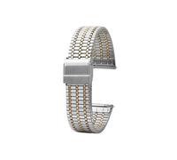 Dünnes Edelstahl-Metallarmband for Herren und Damen, 18mm, 20mm, 22mm, Luxus-Uhrenarmband von passend for Longines/Tissot/Casio(Silver Gold,20mm)