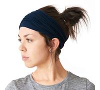 Dünnes Lauf Stirnband Sport Haarband Herren, Bandana Damen Sommer Japanische Mode Lang, Loop Tuch Zum Binden Marine