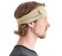 Dünnes Lauf Stirnband Sport Haarband Herren, Bandana Damen Sommer Japanische Mode Lang, Loop Tuch Zum Binden Beige