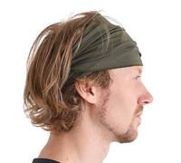Dünnes Lauf Stirnband Sport Haarband Herren, Bandana Damen Sommer Japanische Mode Lang, Loop Tuch Zum Binden Khaki