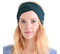 Dünnes Lauf Stirnband Sport Haarband Herren, Bandana Damen Sommer Japanische Mode Lang, Loop Tuch Zum Binden Blau Grün