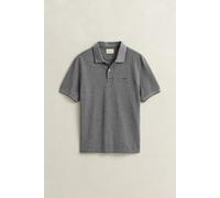 GANT Regular Fit Poloshirt Kurzarm grau