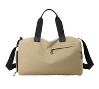 Duffle Bag Fitnesstasche Mode Reisetaschen for Frauen Große Kapazität männer Sport Tasche wasserdichte Wochenende Voyage Weibliche Messenger Trocken Und Nass(Khaki)