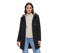 Dufflecoat GIL BRET, Damen, Gr. 36, blau (night blau), Fleece, Obermaterial: 75% Wolle, 20% Polyamid, 5% Kaschmir, unifarben, normal ca. Mitte Oberschenkel, Rundhals, Mäntel, Mantel im Dufflecoat-Styl