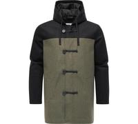 Dufflecoat RAGWEAR "Dorvan YOUMODO", Herren, Gr. S (48), olivgrün, Obermaterial: 100% Polyester, Innenfutter: 100% Polyester, Wattierung: 100% Polyester, gerade Po-bedeckend, hoch geschlossener Aussch
