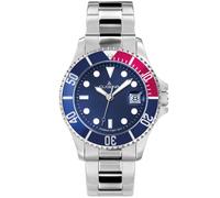 Dugena Diver Herrentaucheruhr 4460774 Ø40mm Blau / Silber Pepsi 300m wasserdicht