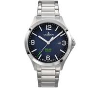 Dugena Boston Solar 4461147 - Solaruhr Herren, Edelstahlgehäuse Ø41 mm, blaues Zifferblatt, Saphirglas, 10 Bar Wasserdicht