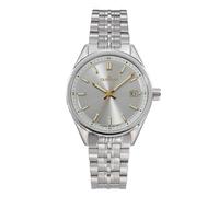 Dugena Damen-Armbanduhr Pretty, Quarz, Edelstahl, Saphirglas, Datumsanzeige, wasserdicht, 10 bar, Farbe:Silber