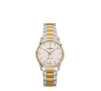 Dugena Damen Funk-Armbanduhr, Saphirglas, Edelstahl-Armband, Edelstahlgehäuse, Momentum, Silber/Gold, 4460853