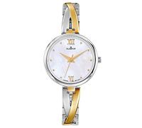 Dugena Damen Quarz-Armbanduhr, Gehärtetes Mineralglas, Edelstahl Schmuckband, Elin, Bicolor, 4460668